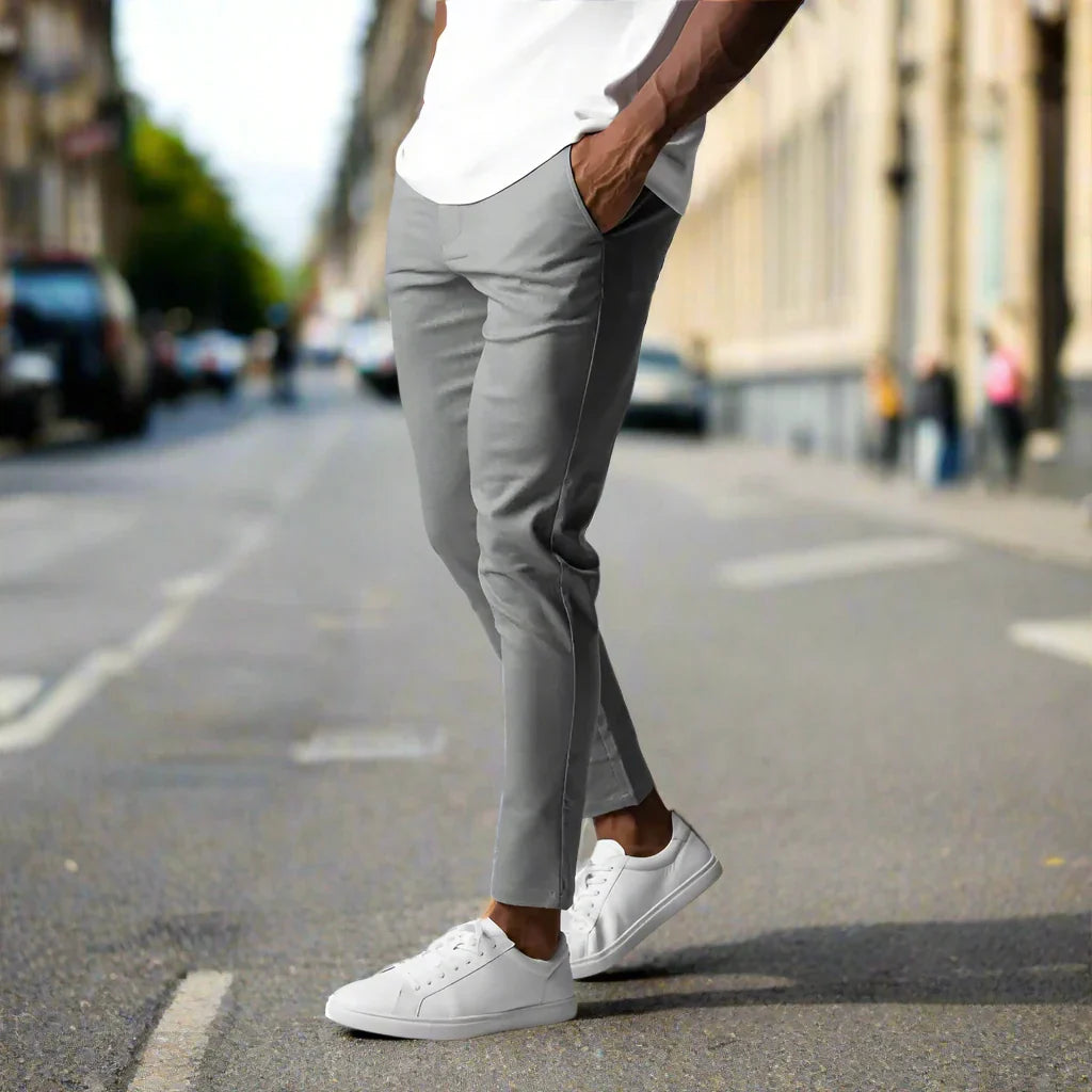 Pantalon Homme Actif Moderne avec Taille Élastique et Poches Pratiques 3