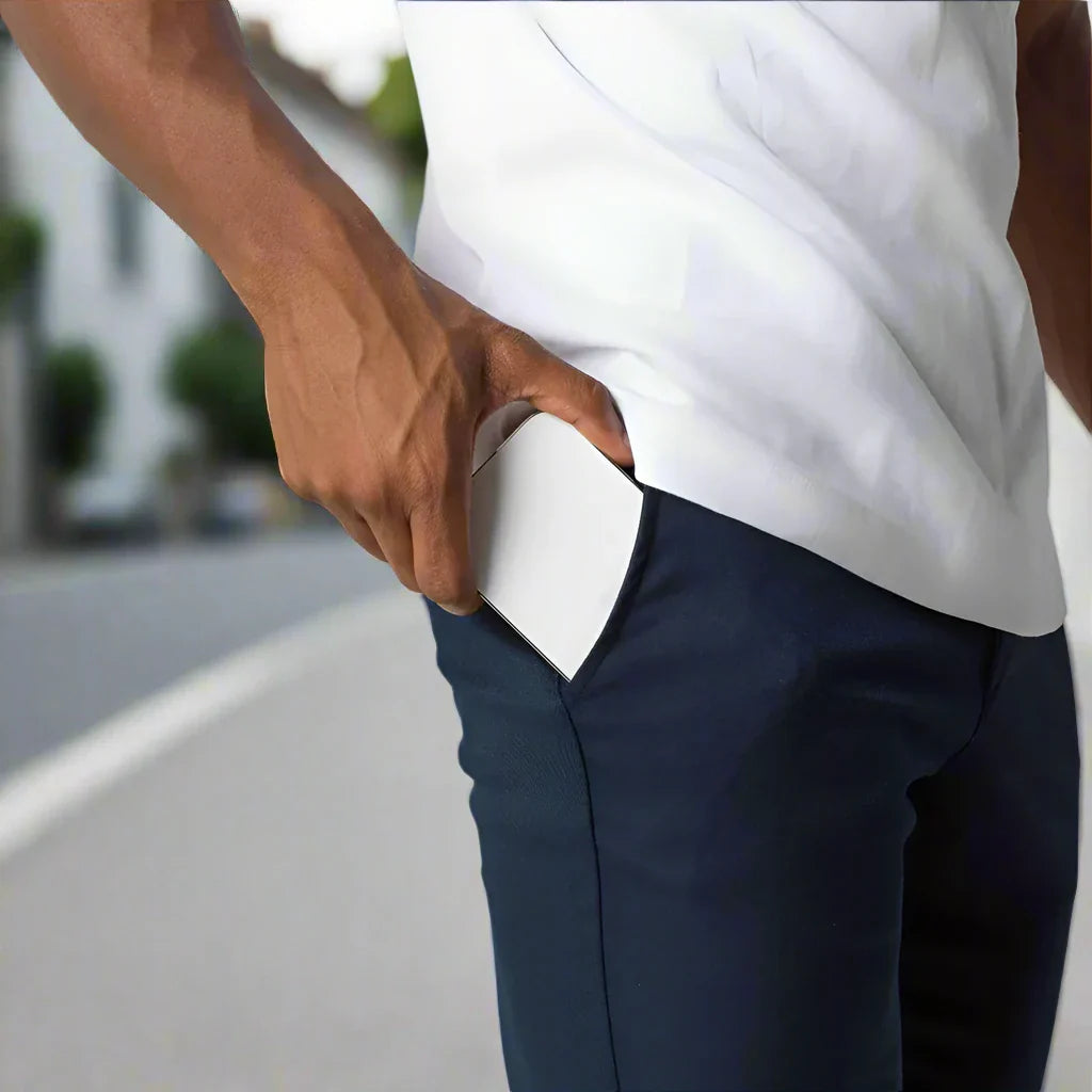 Pantalon Homme Actif Moderne avec Taille Élastique et Poches Pratiques 8