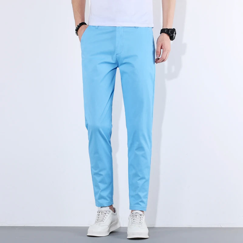 Pantalon Homme Ajusté Moderne avec Poches Pratiques 4