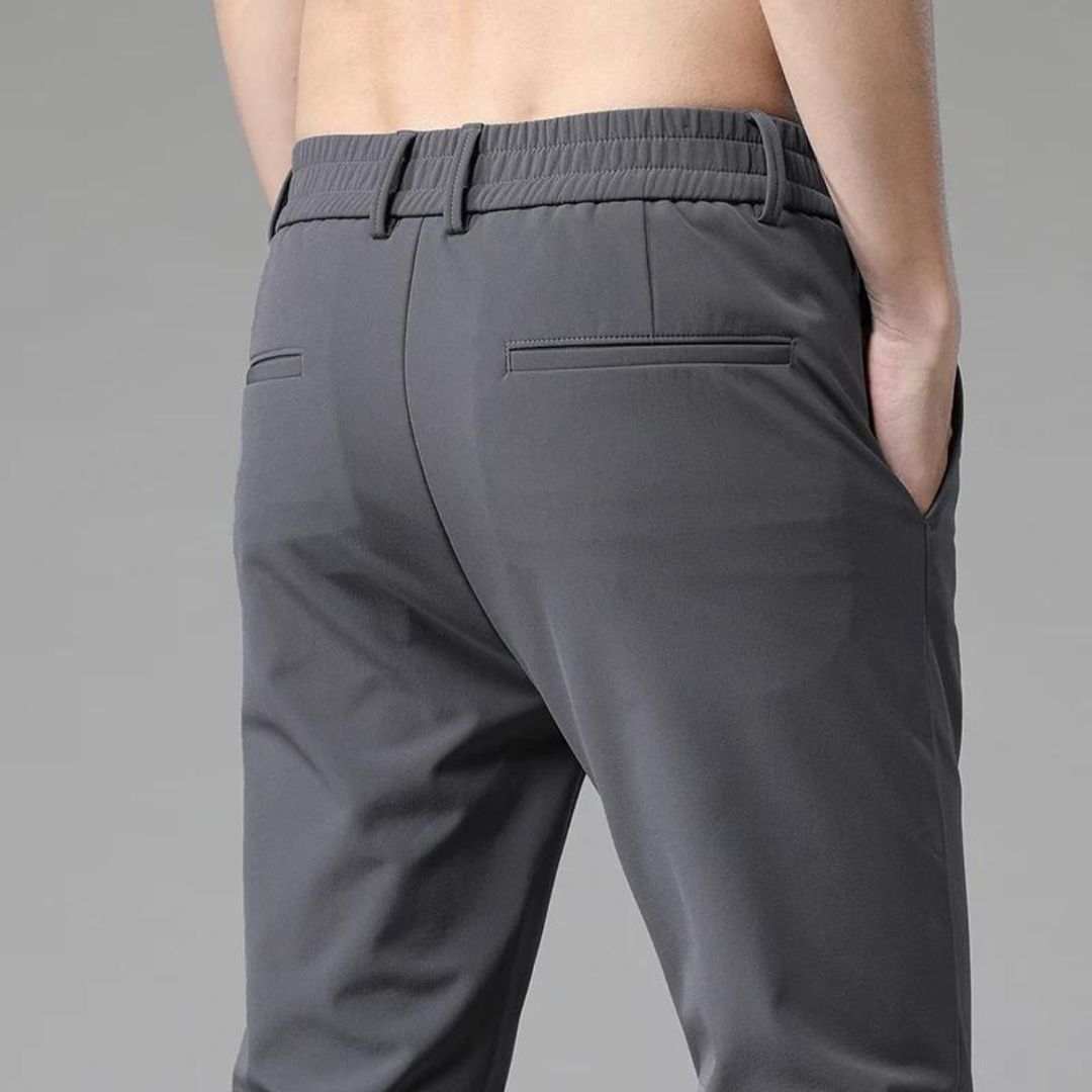 Pantalon Homme Chino Élégant en Tissu Léger et Confortable 4