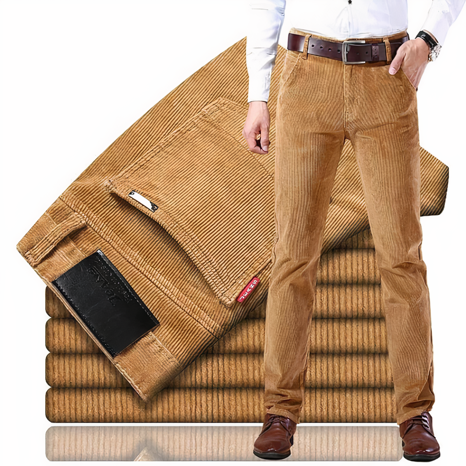 Pantalon Homme Droit Victor Style Automnal Polyvalent 0