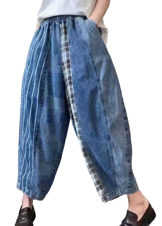 Pantalon Homme Patchwork Ajusté 0