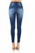 Pantalon Jean Skinny Moto Taille Haute Denim 3