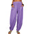 Pantalon Large Femme en Lin Coton Casual Taille Haute 0