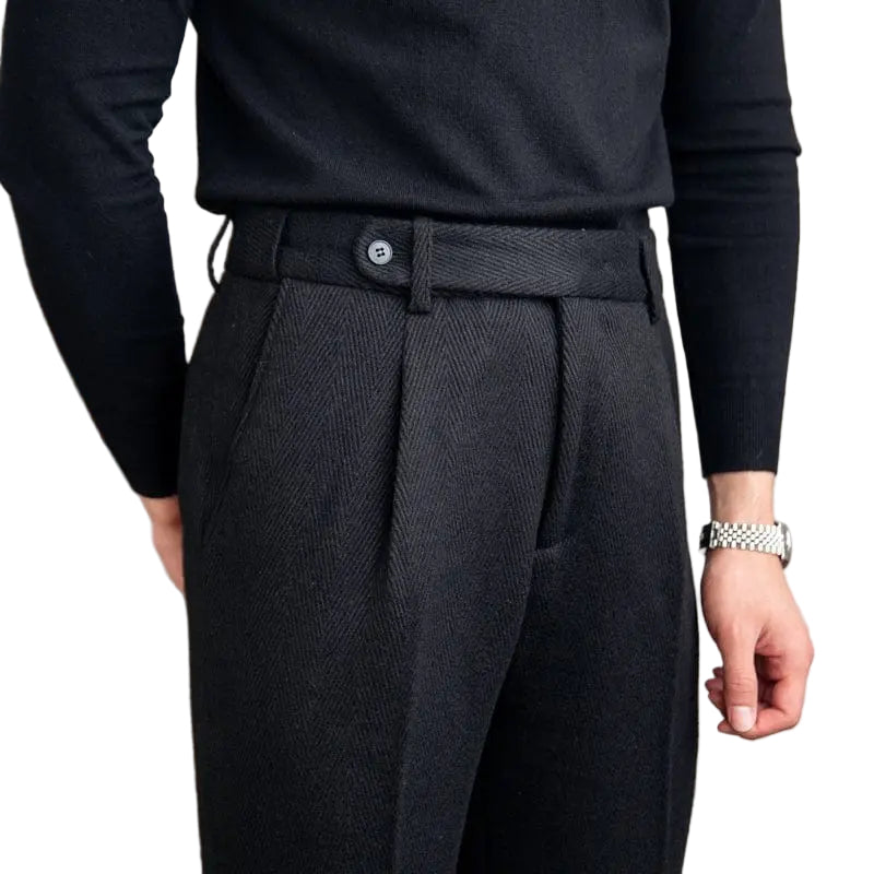 Pantalon Noir Femme Style Élégant 0