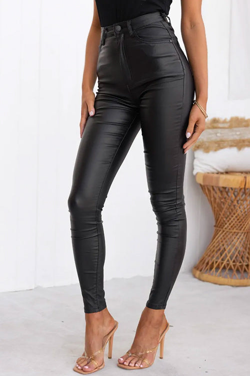 Pantalon Slim Taille Haute Chic 4
