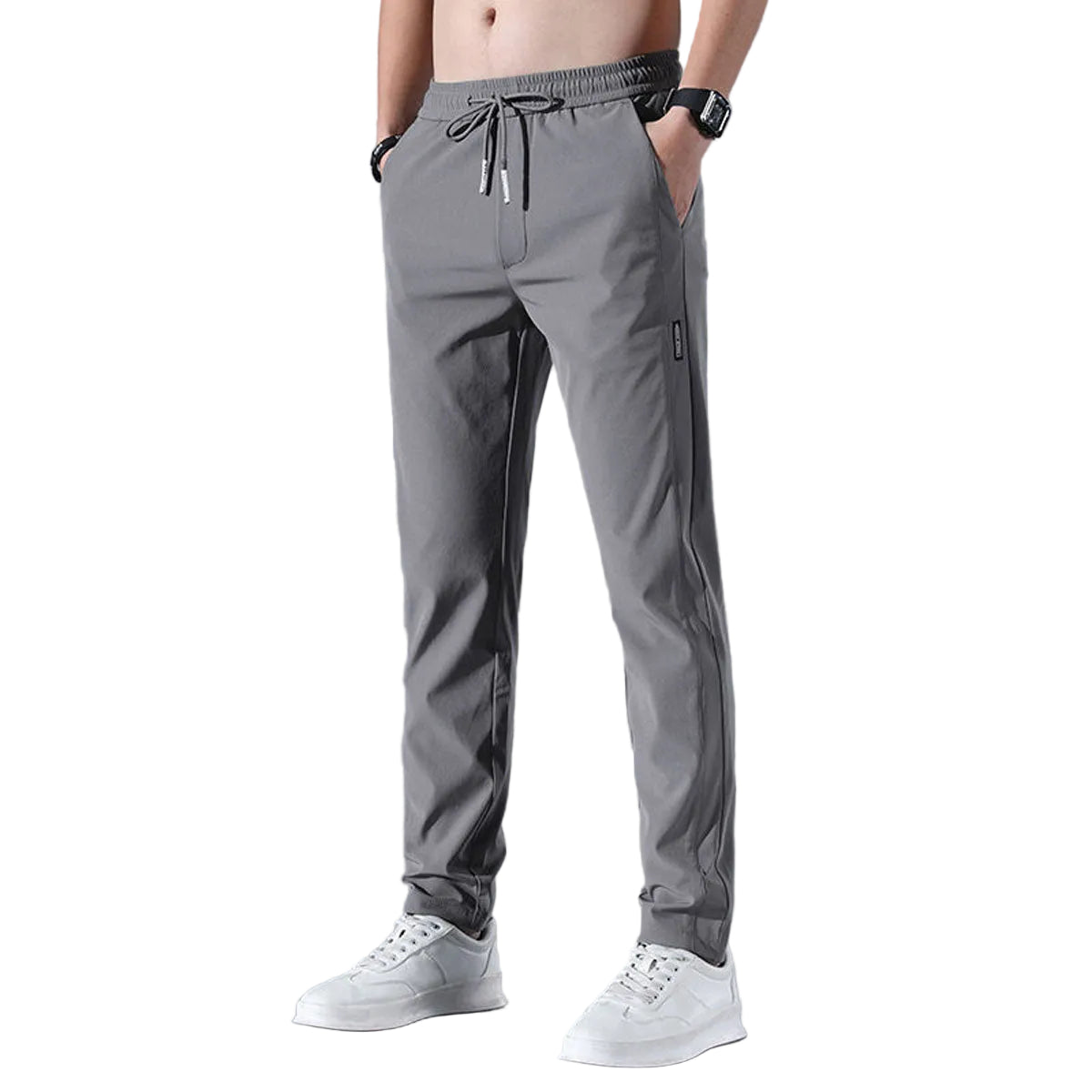 Pantalon Sportif Homme Coupe Droite Pratique 0