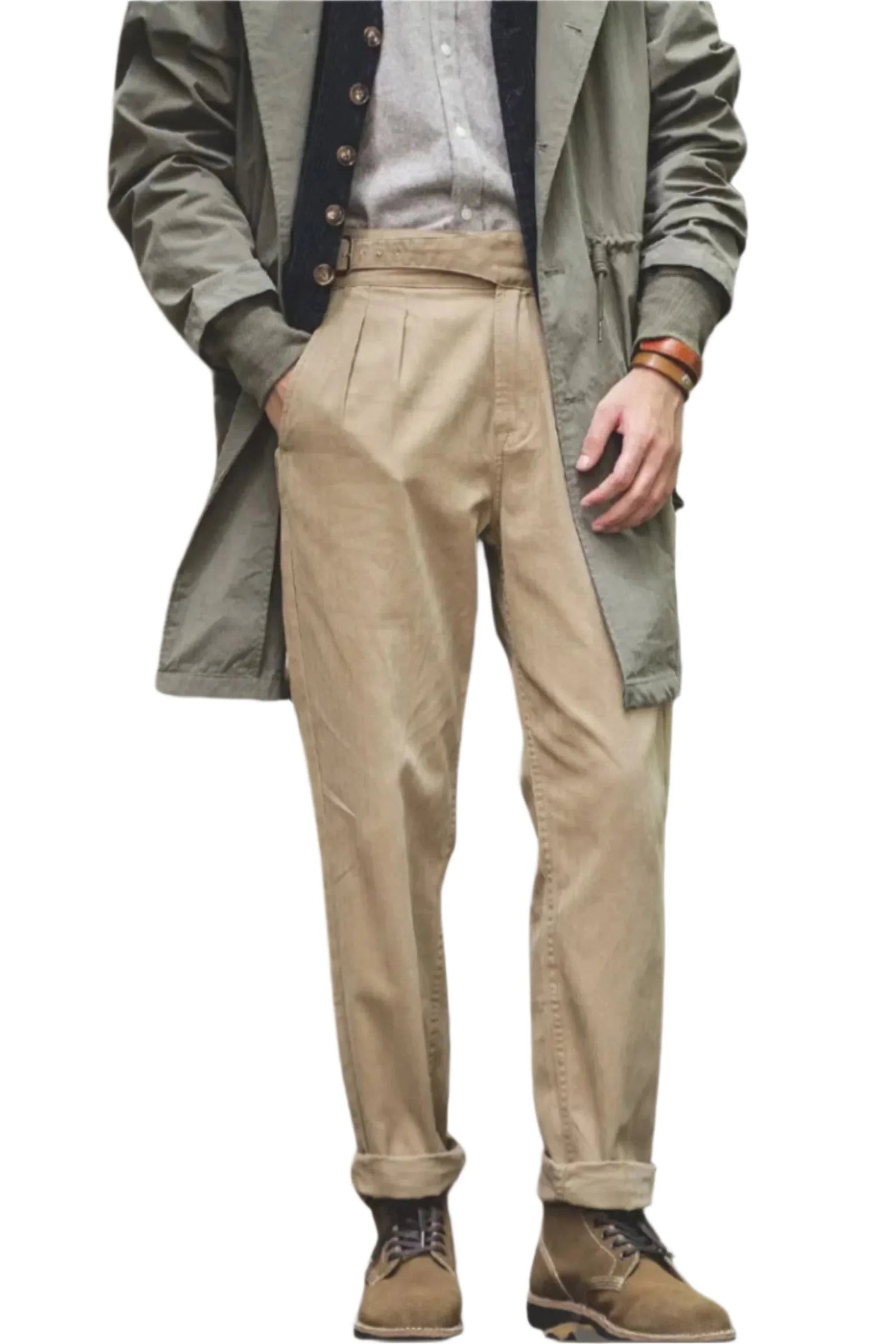 Pantalon Vintage Décontracté pour Hommes 3