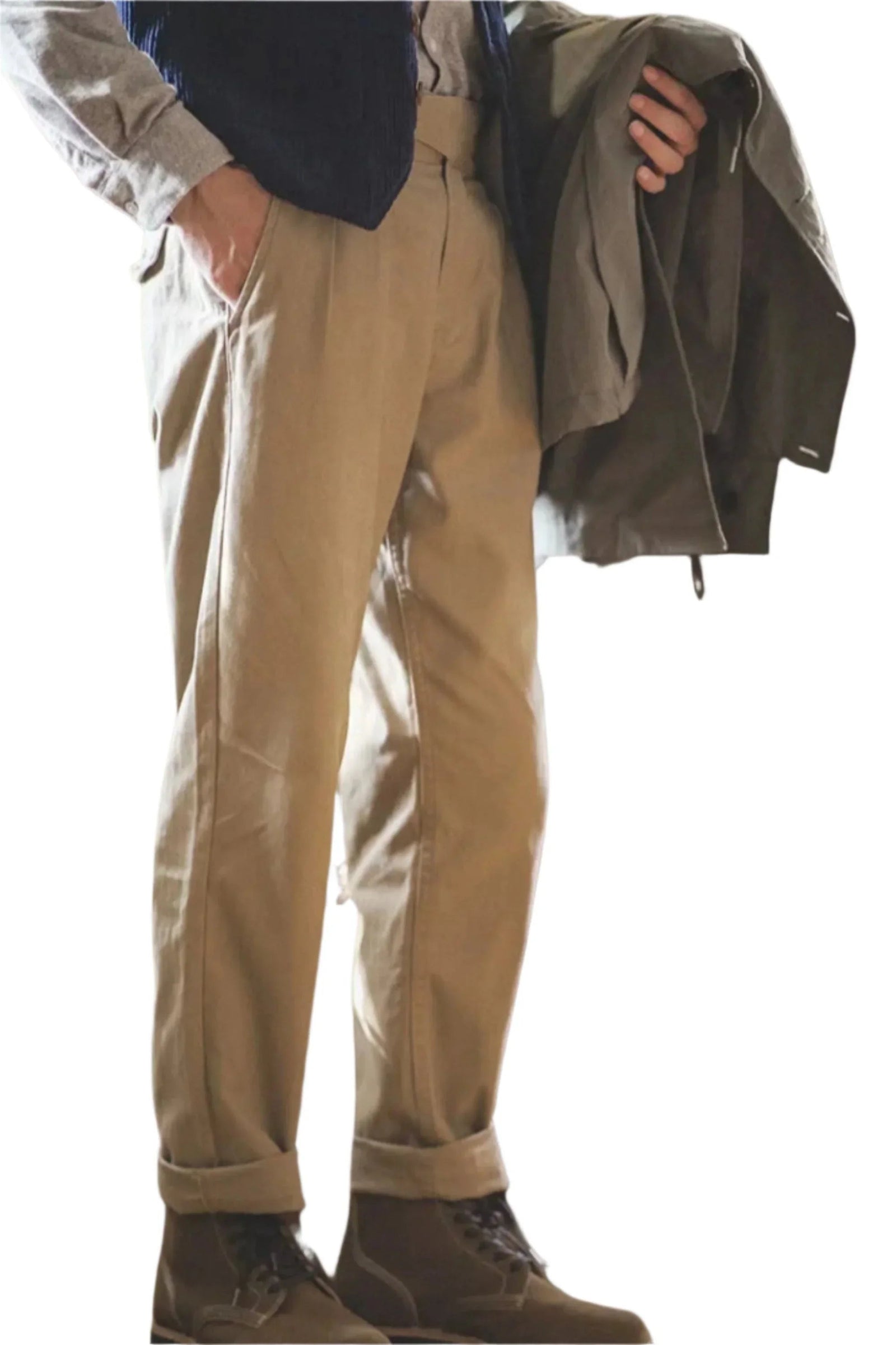 Pantalon Vintage Décontracté pour Hommes 5