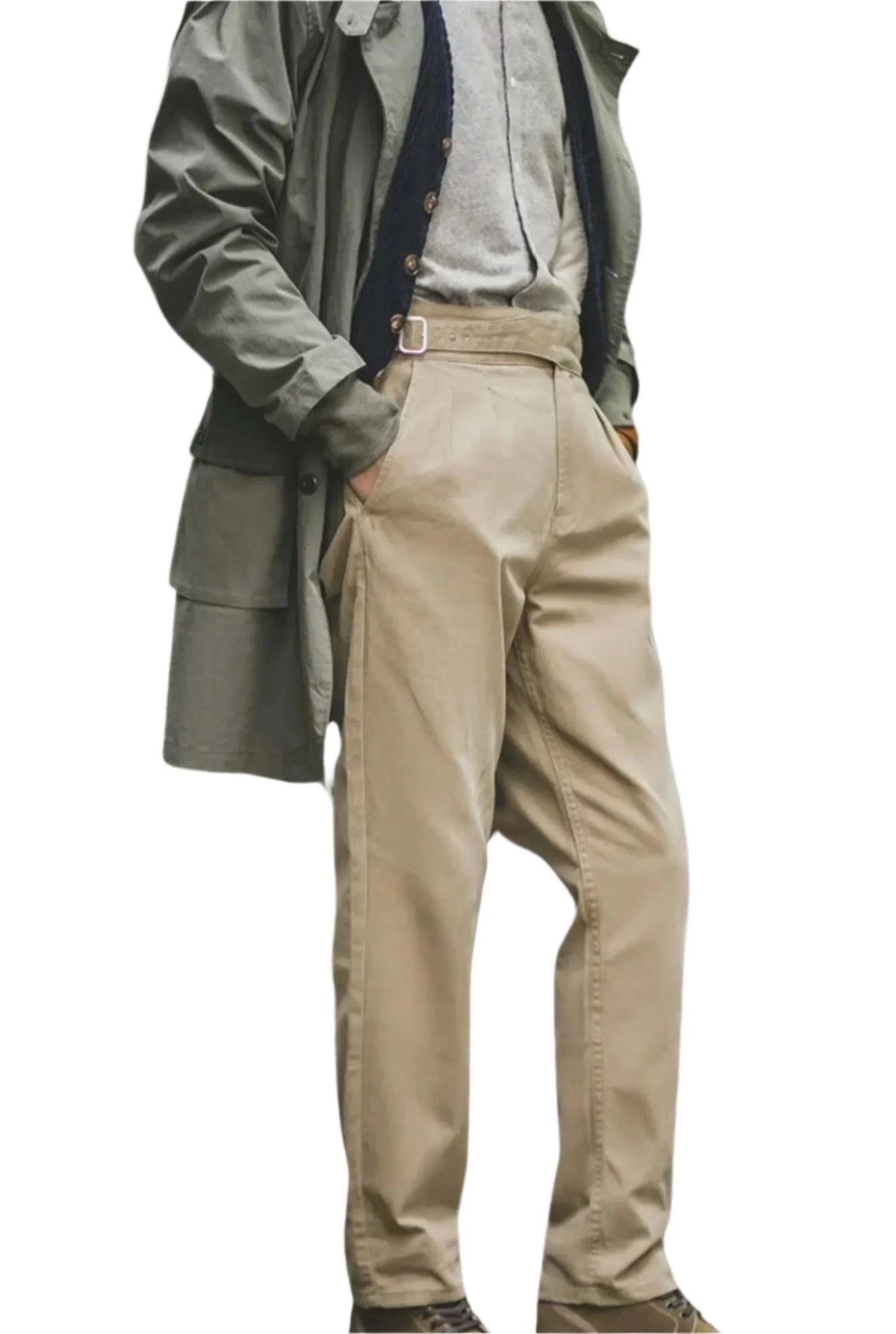 Pantalon Vintage Décontracté pour Hommes 6