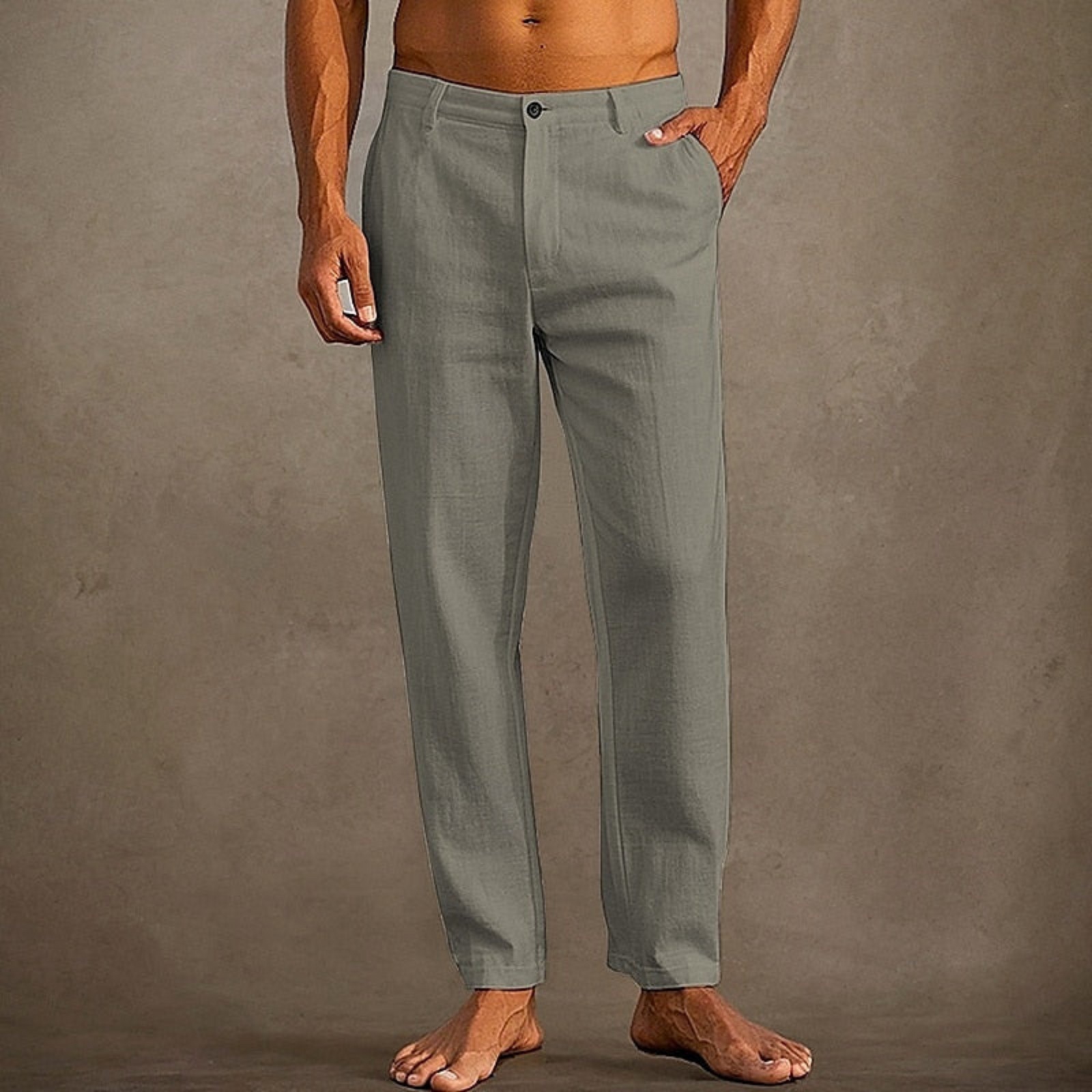 Pantalon d'Été Décontracté pour Hommes Style Classique 6