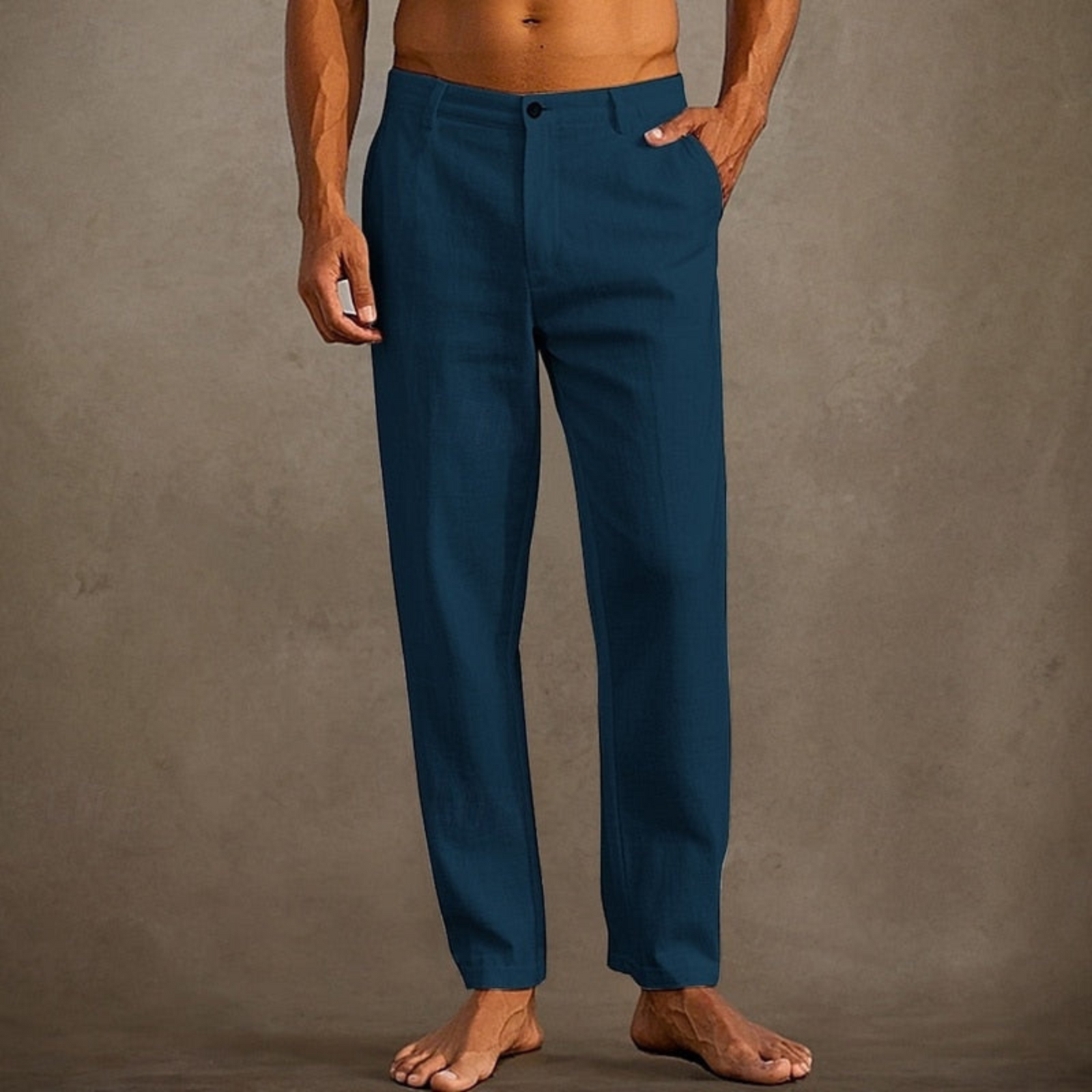 Pantalon d'Été Décontracté pour Hommes Style Classique 8