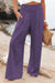 Pantalon d'Été Femme Large en Mélange de Nylon et Coton 10