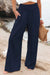 Pantalon d'Été Femme Large en Mélange de Nylon et Coton 11
