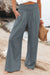 Pantalon d'Été Femme Large en Mélange de Nylon et Coton 12