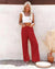 Pantalon d'Été Femme Large en Mélange de Nylon et Coton 7
