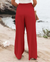 Pantalon d'Été Femme Large en Mélange de Nylon et Coton 8