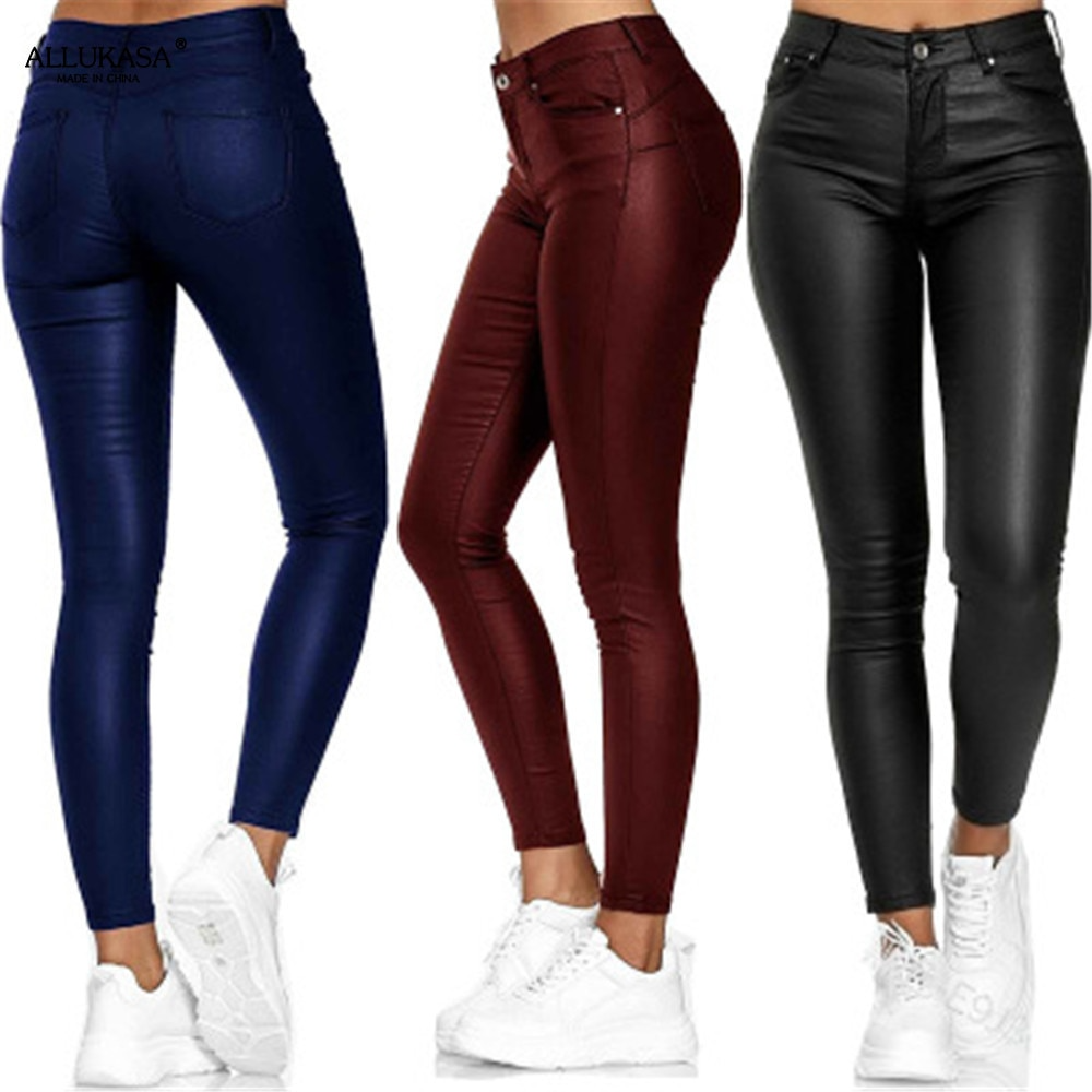 Pantalon en cuir pour femmes style automnal 1