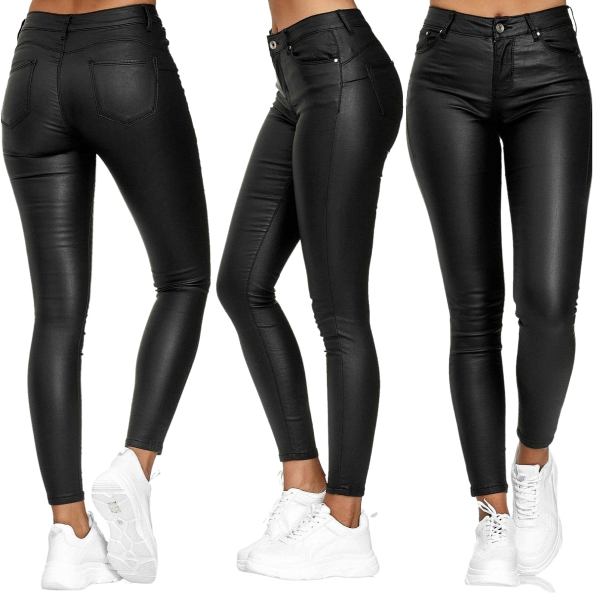 Pantalon en cuir pour femmes style automnal 3