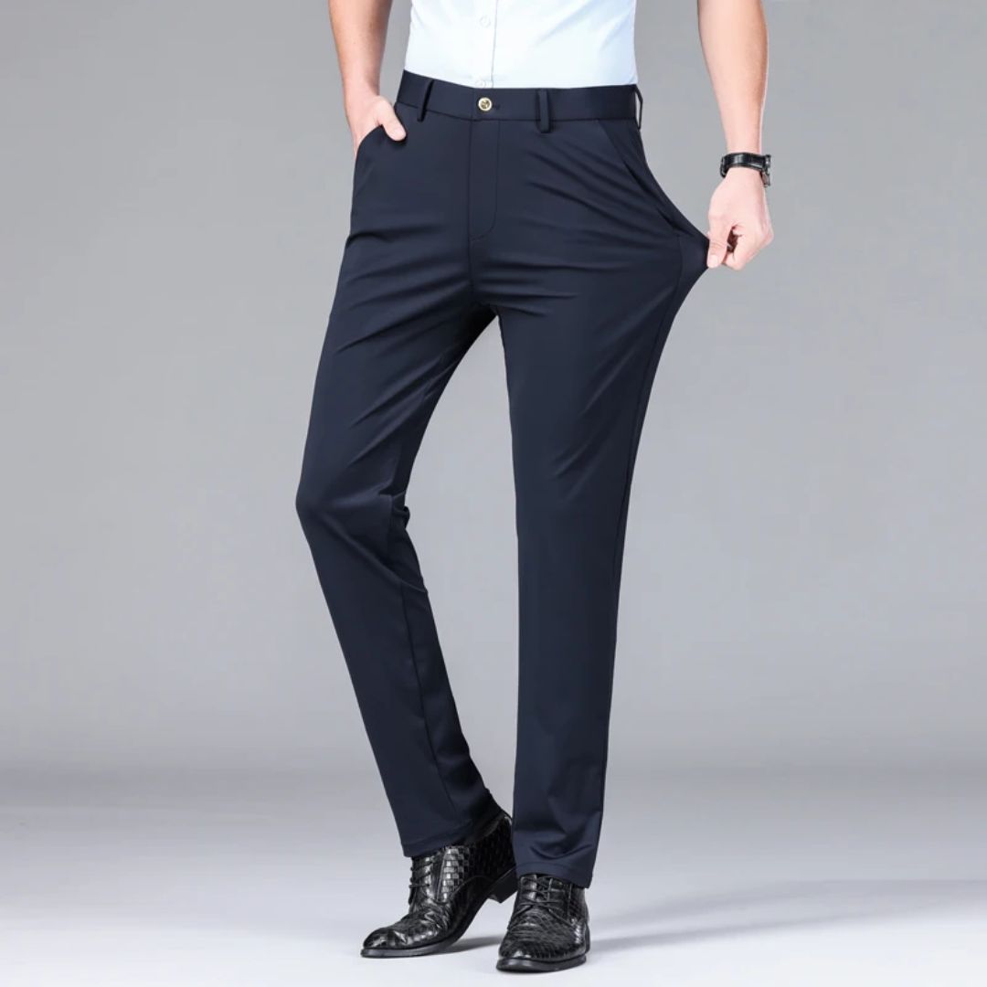 Pantalon pour Hommes Élégant en Tissu Stretch 2