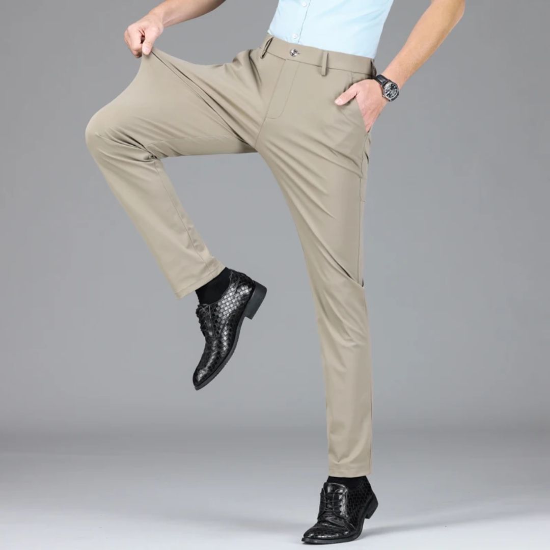 Pantalon pour Hommes Élégant en Tissu Stretch 4