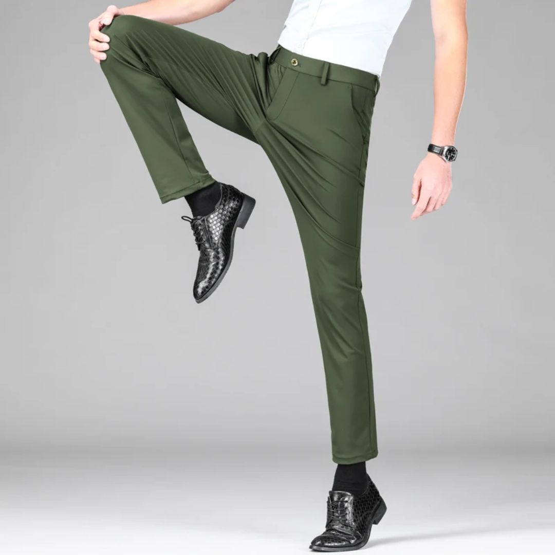 Pantalon pour Hommes Élégant en Tissu Stretch 6