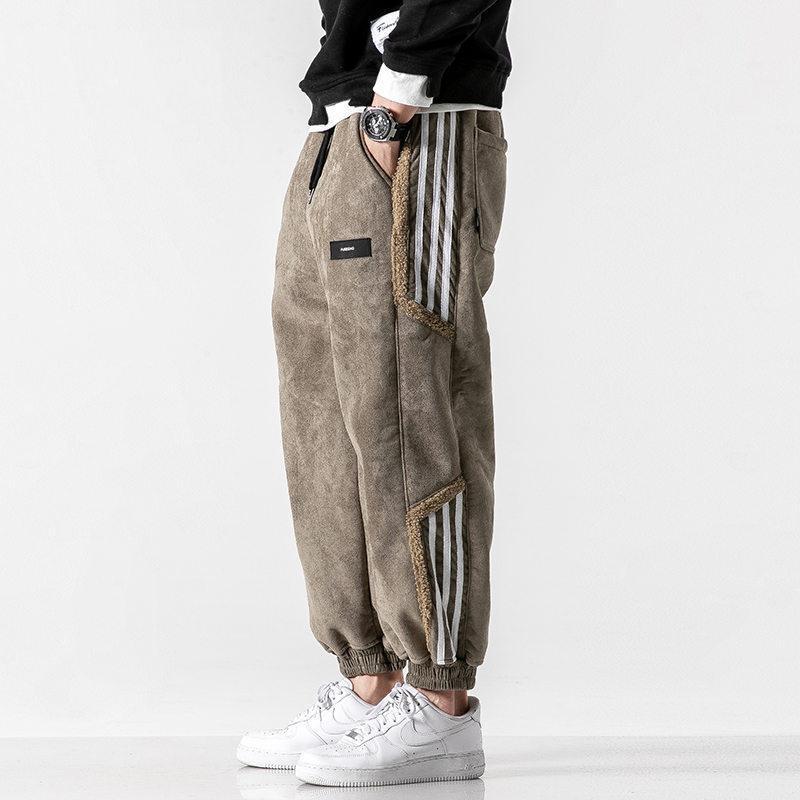 Pantalons de Jogging Homme Streetwear avec Rayures Latérales en Coton 1