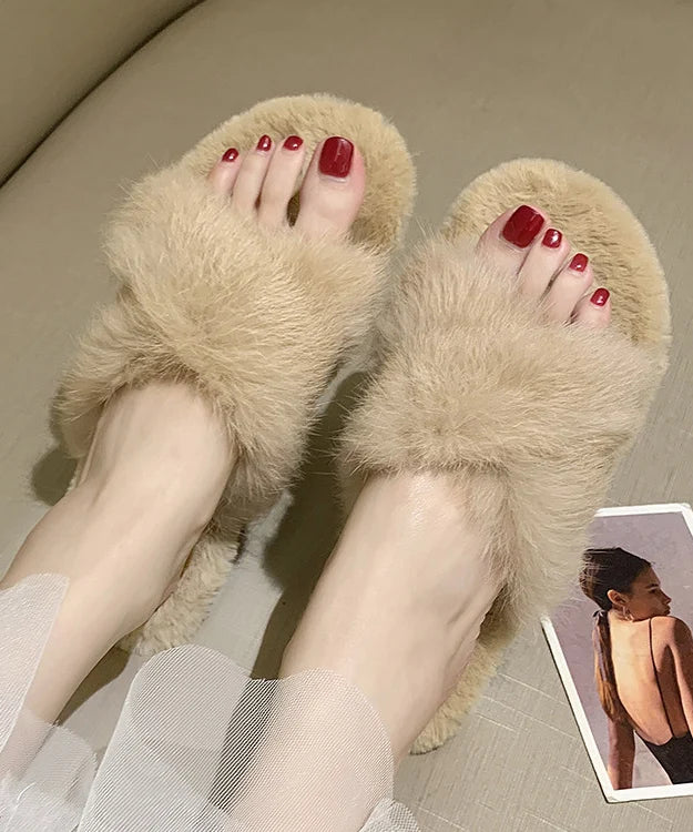 Pantoufles Femme Brides Croisées Confortables 2