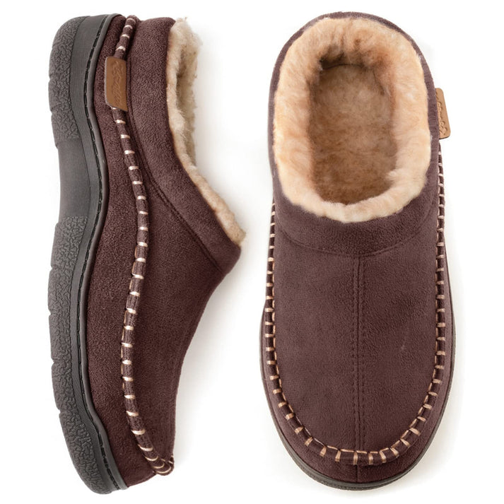 Pantoufles pour Hommes Confortables en Tissu Doux