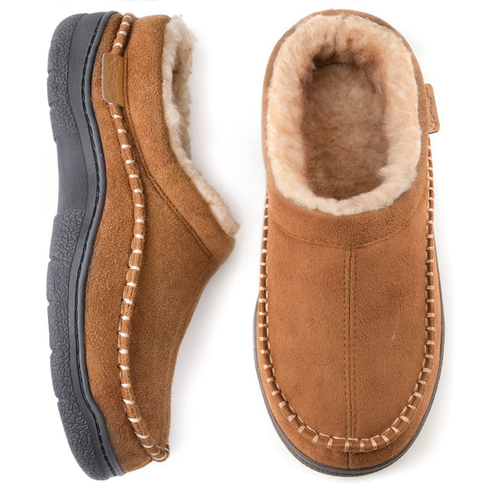 Pantoufles pour Hommes Confortables en Tissu Doux