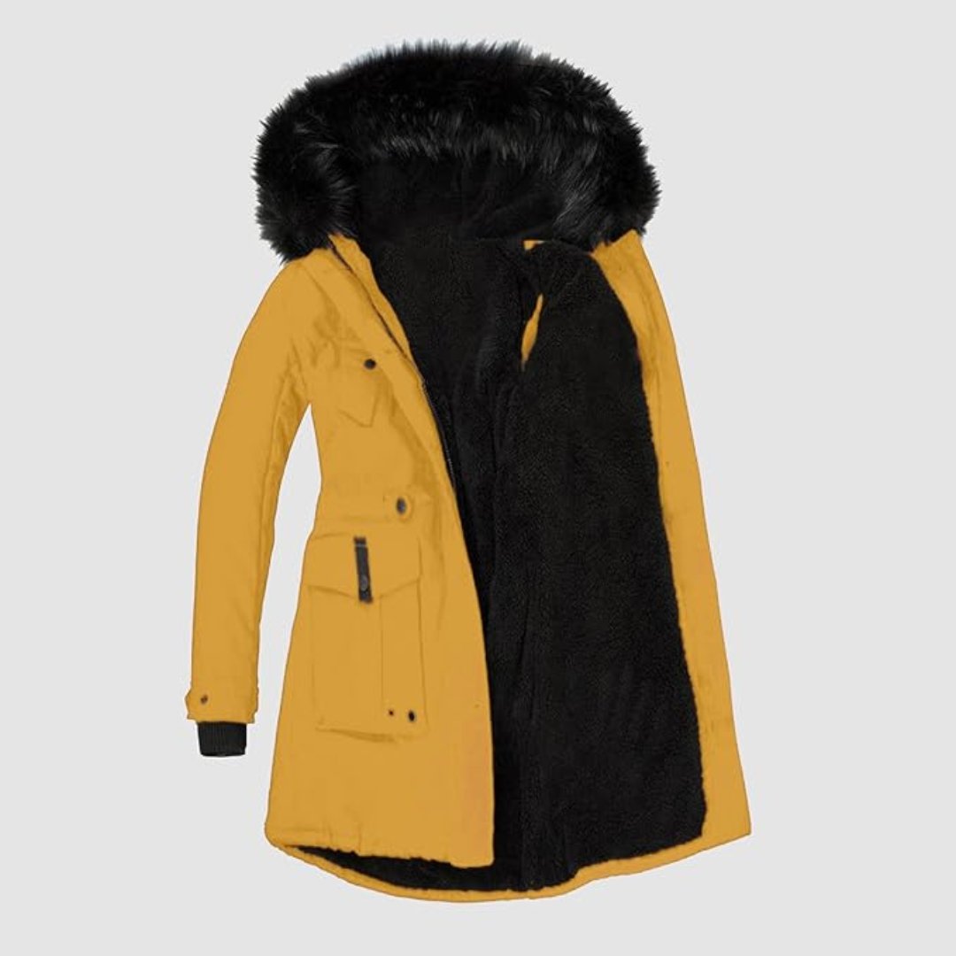 Parka Femme Confortable avec Capuche et Bordure 3