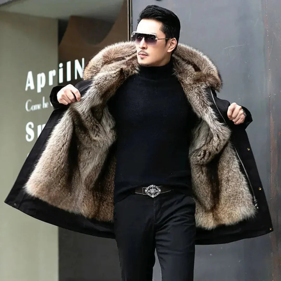 Parka Homme Hiver avec Capuche et Poches Pratiques 0