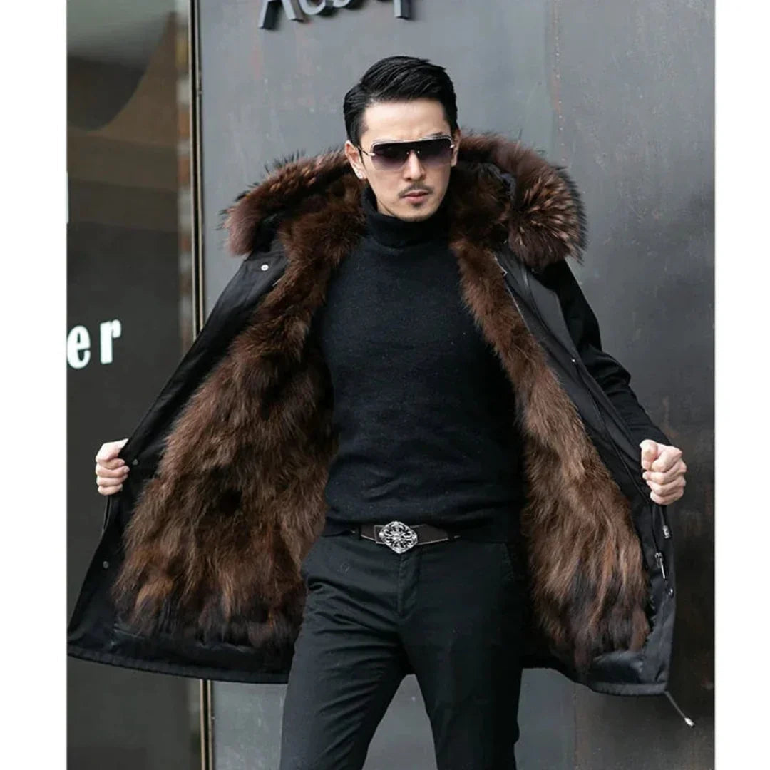 Parka Homme Hiver avec Capuche et Poches Pratiques 3