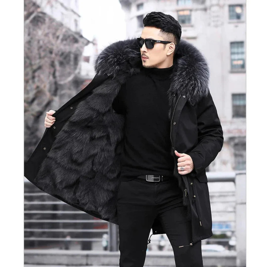 Parka Homme Hiver avec Capuche et Poches Pratiques 5