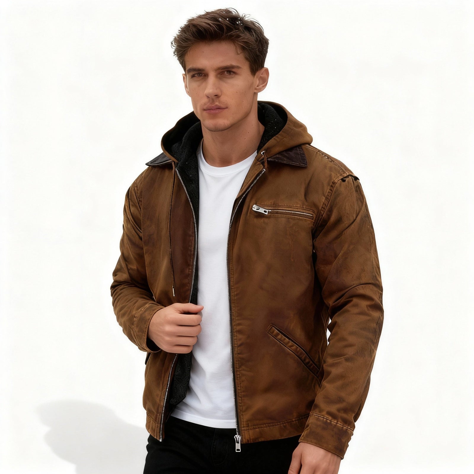 Parka d'Hiver pour Hommes Moderne 3