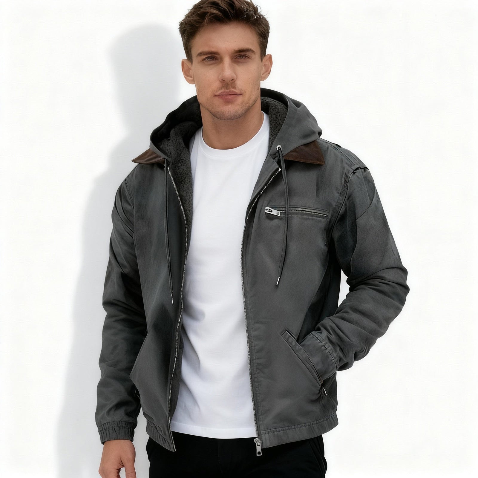 Parka d'Hiver pour Hommes Moderne 5
