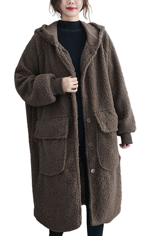 Parka d'hiver à manches longues avec capuche et poches 0