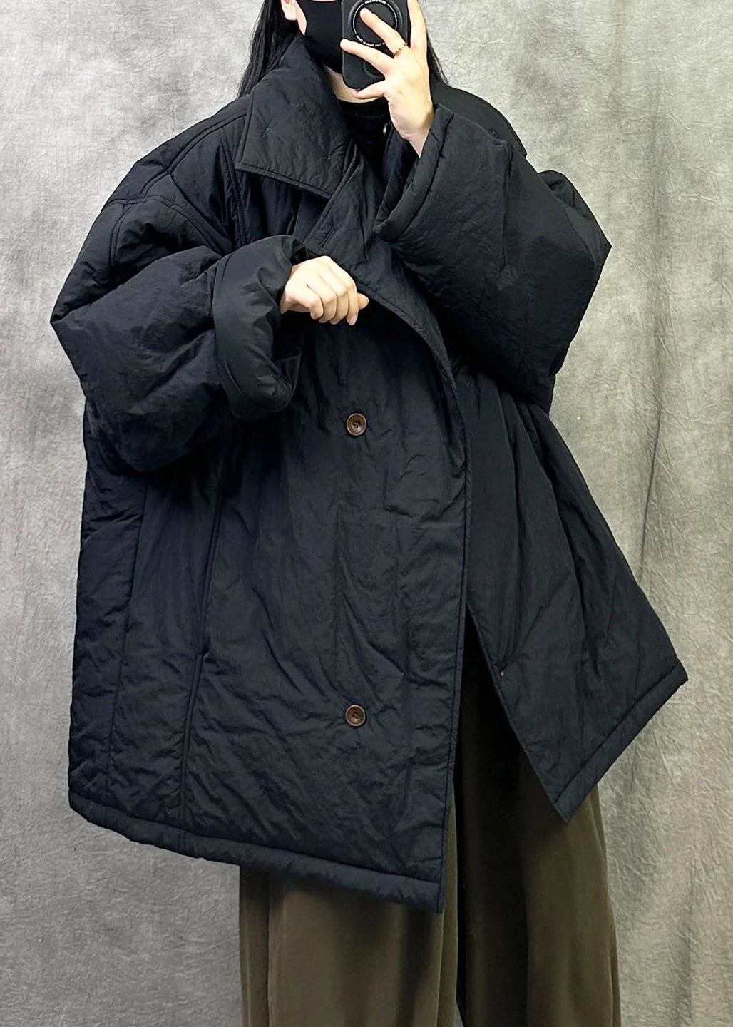 Parka d'hiver oversize pour femme coupe ample 0