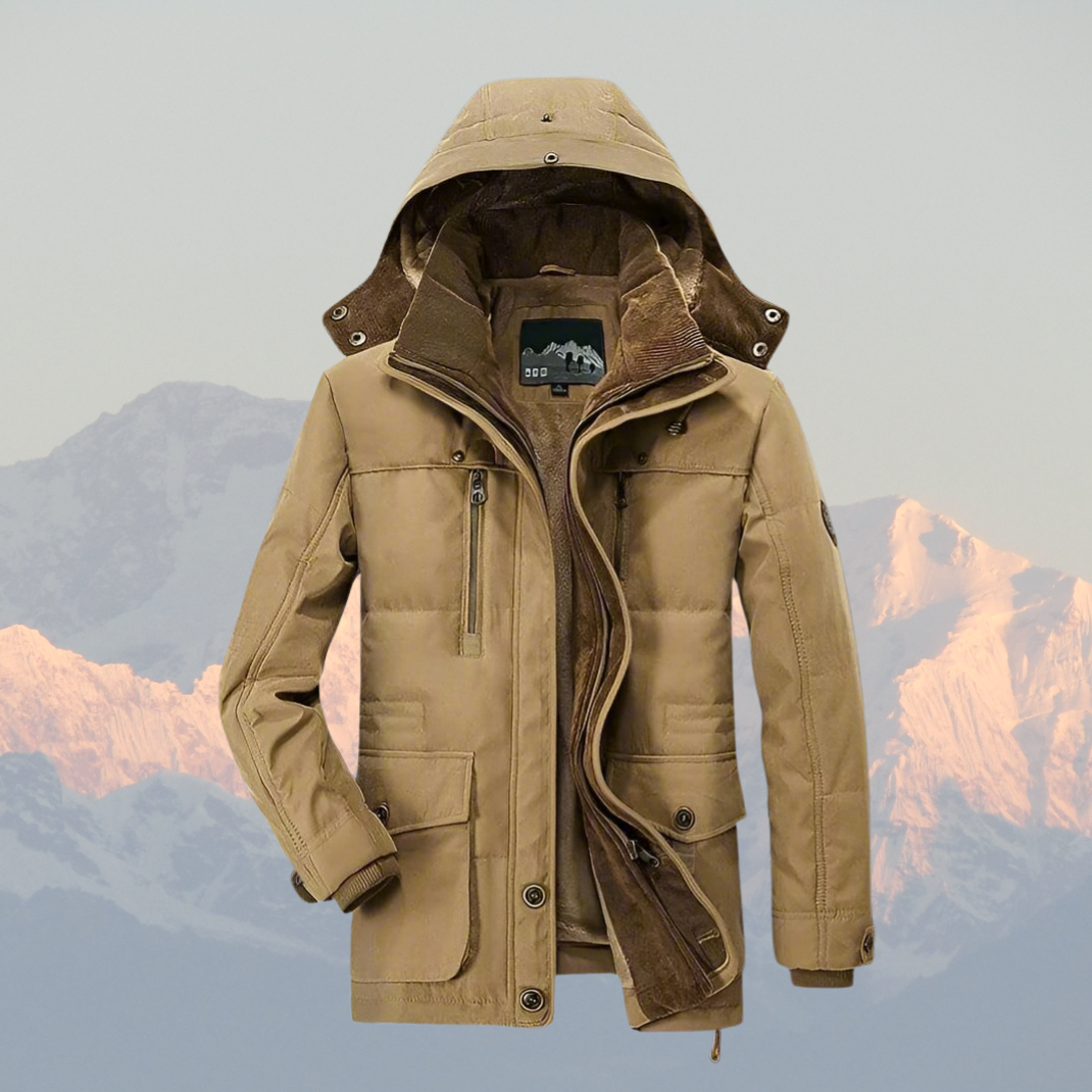Parka pour Homme Isolée avec Doublure en Fausse Fourrure 1