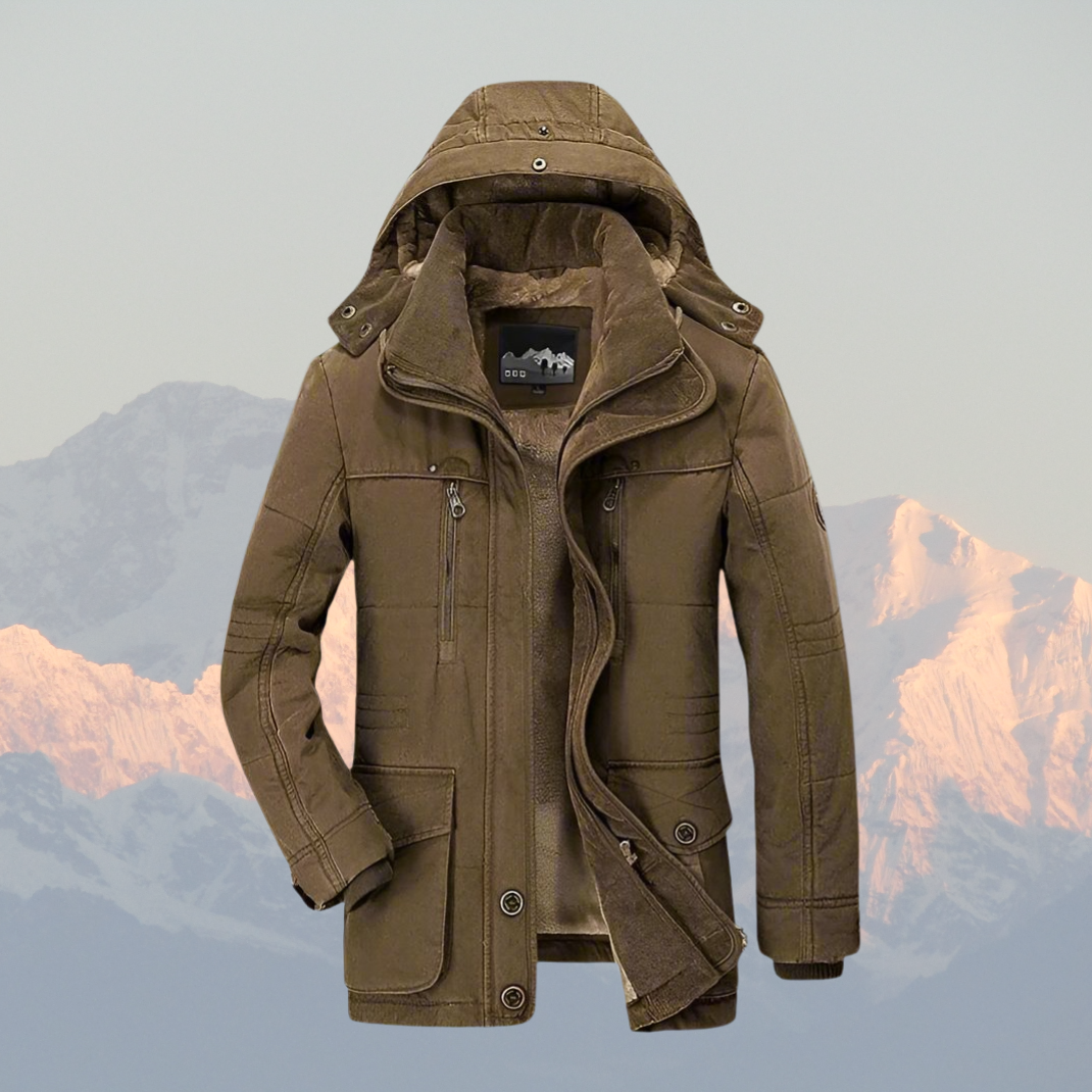 Parka pour Homme Isolée avec Doublure en Fausse Fourrure 3