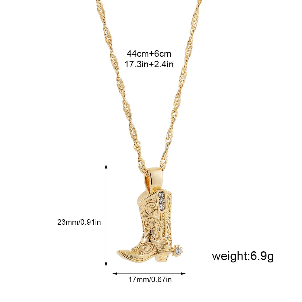 Pendentif Cowboy en Or ou Argent 5