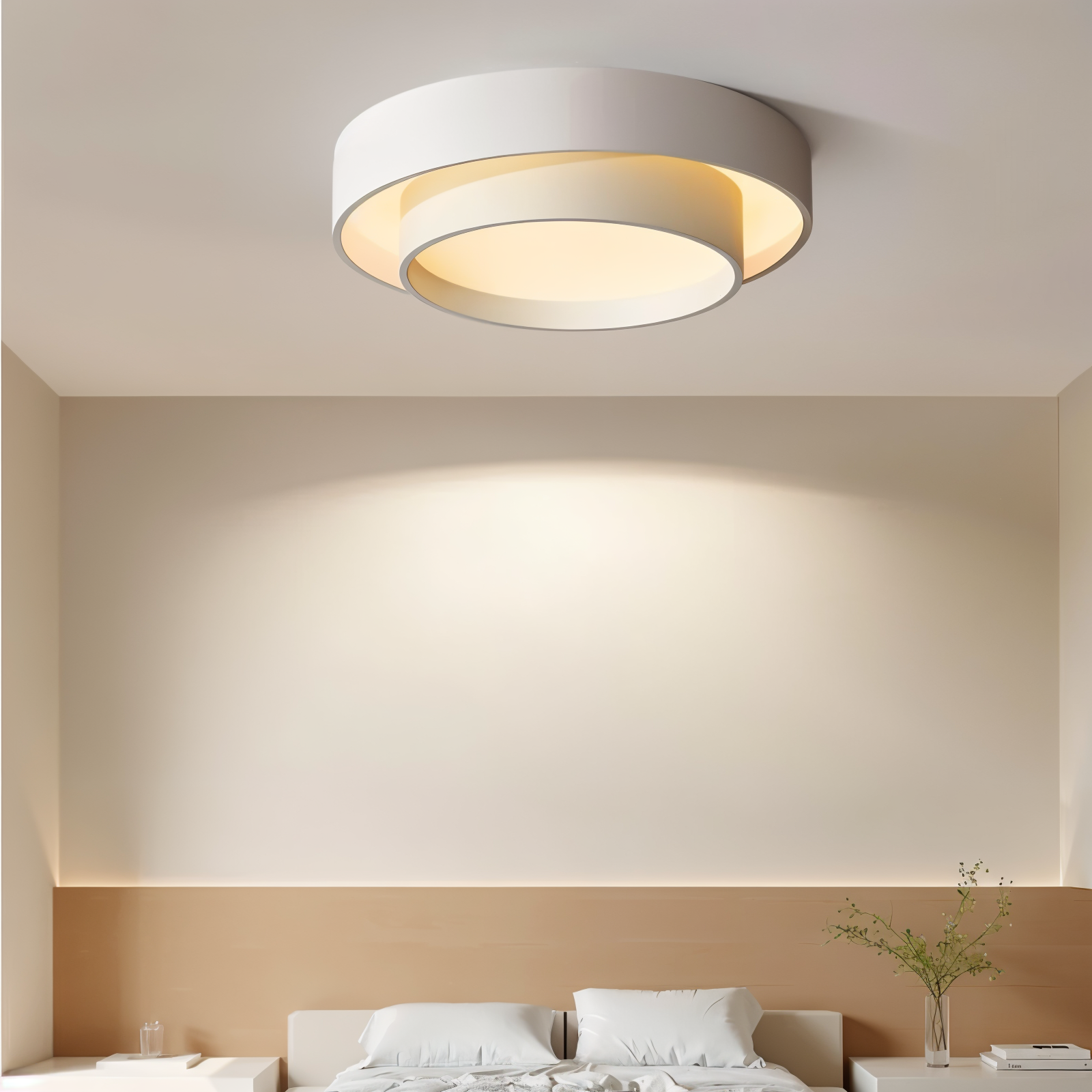 Plafonnier LED moderne en forme d'anneau pour chambre et salon 2