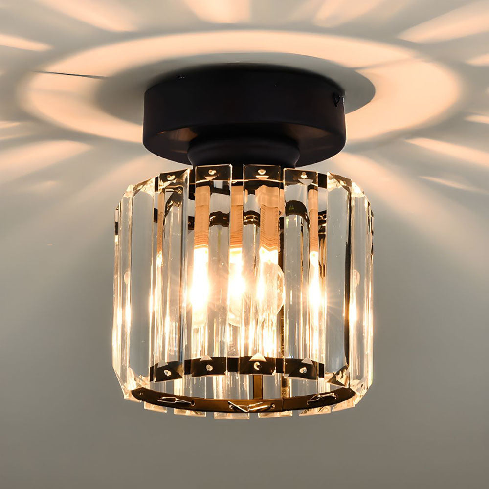 Plafonnier moderne avec accents de cristal 1