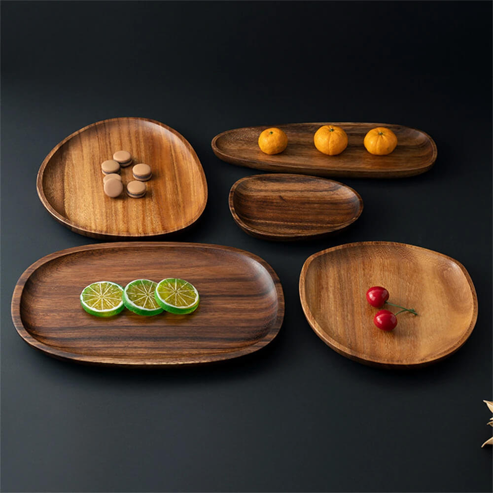 Plateau de Service Minimaliste Ovale Design Unique 1