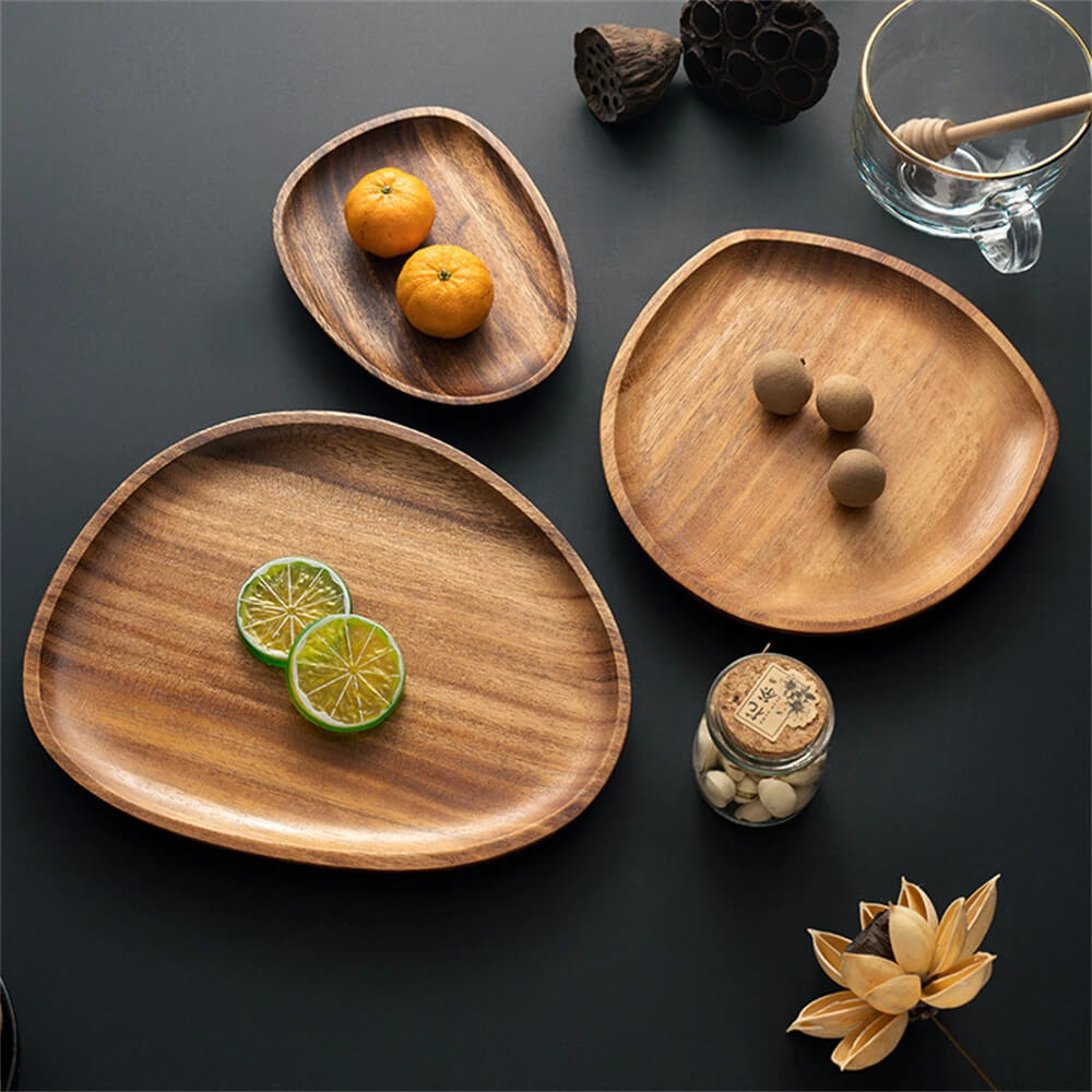 Plateau de Service Minimaliste Ovale Design Unique 4