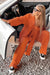 Variant image for Ensemble d'été Femme Chemise en Lin et Pantalon en Lin Léger et Confortable-11