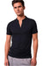 Polo Homme Casual Col V Tissu Mélangé 0