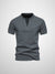 Polo Homme Casual Col V Tissu Mélangé 1