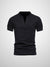 Polo Homme Casual Col V Tissu Mélangé 4