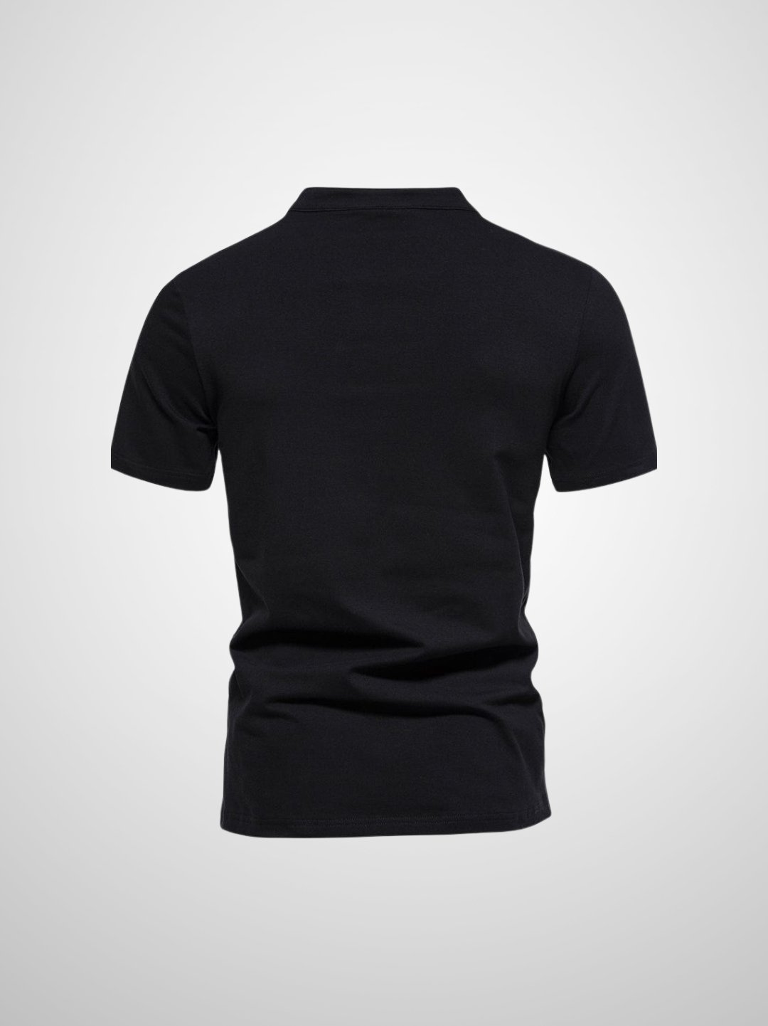 Polo Homme Casual Col V Tissu Mélangé 6